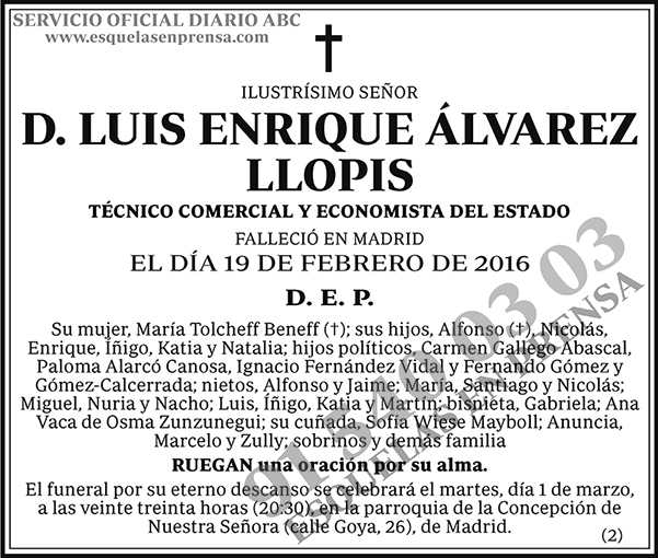 Luis Enrique Álvarez Llopis